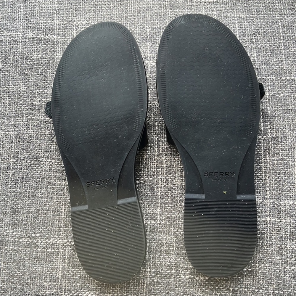 Sperry black leather slide sandals, 9.5 - Picture 4 of 5